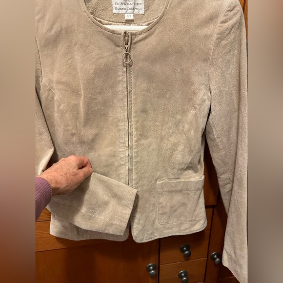 Y2K suede zip up jacket - Picture 2 of 8